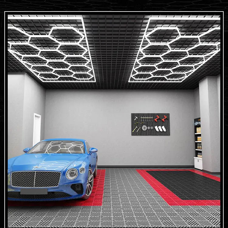 Honeycomb / Hexagon Shape Custom Linear Profile Light | Car Garage Light | Custom Size