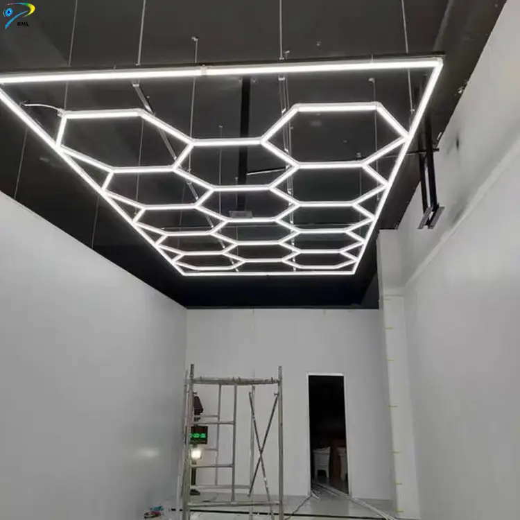 Honeycomb / Hexagon Shape Custom Linear Profile Light | Car Garage Light | Custom Size - Image 2
