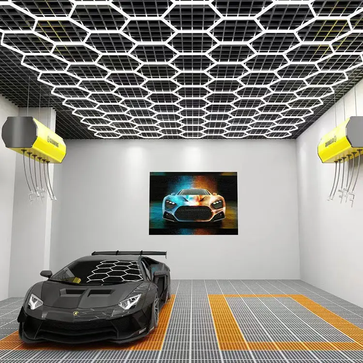 Honeycomb / Hexagon Shape Custom Linear Profile Light | Car Garage Light | Custom Size - Image 3