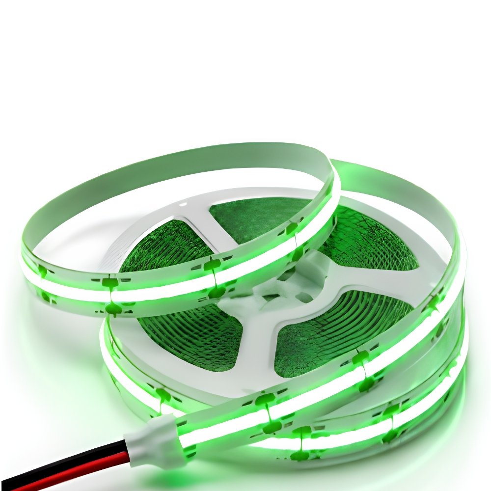 10M 24V COB LED Strip Light – 12W/Meter – 8MM – Green