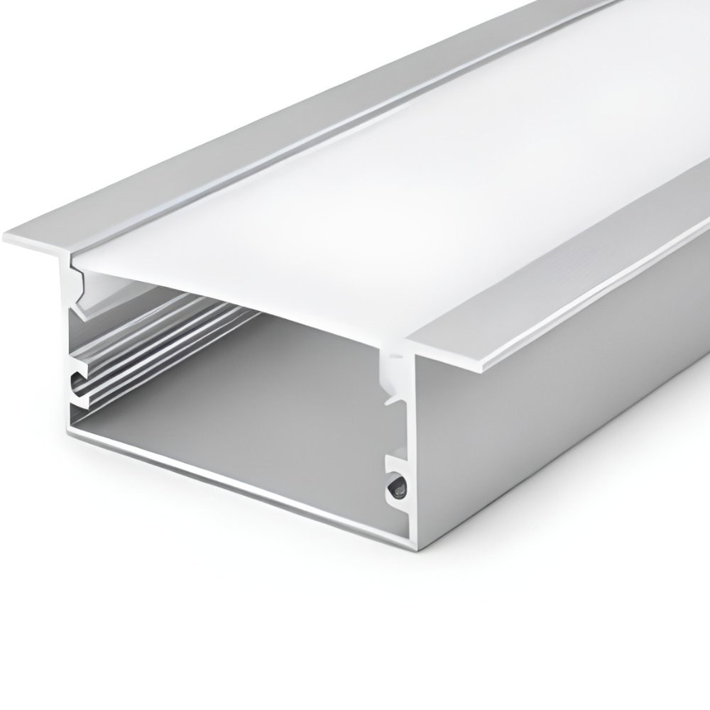 Aluminum LED profile installed in false ceiling