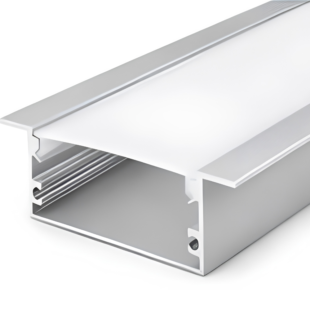 Aluminum LED profile installed in false ceiling