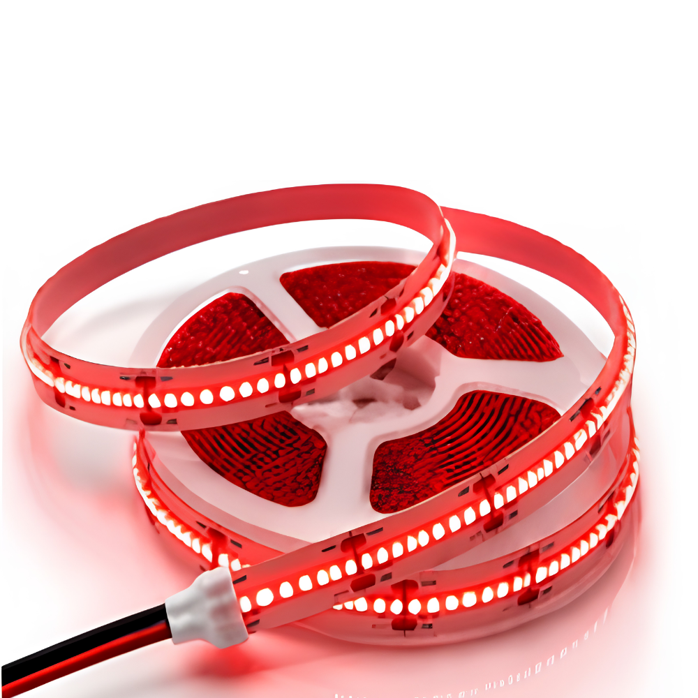 10M 24V COB LED Strip Light – 12W/Meter – 8MM – Red