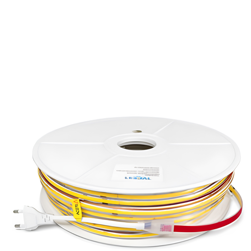 50M 220V Waterproof COB LED Roll | 8mm | Outdoor & Indoor Use (Warm, Neutral & Cool White)