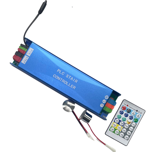 Two-Wire Stair LED Motion Sensor Light Controller PLC 3-In-1Integrated LED Power Driver 24V Wireless Remote Control