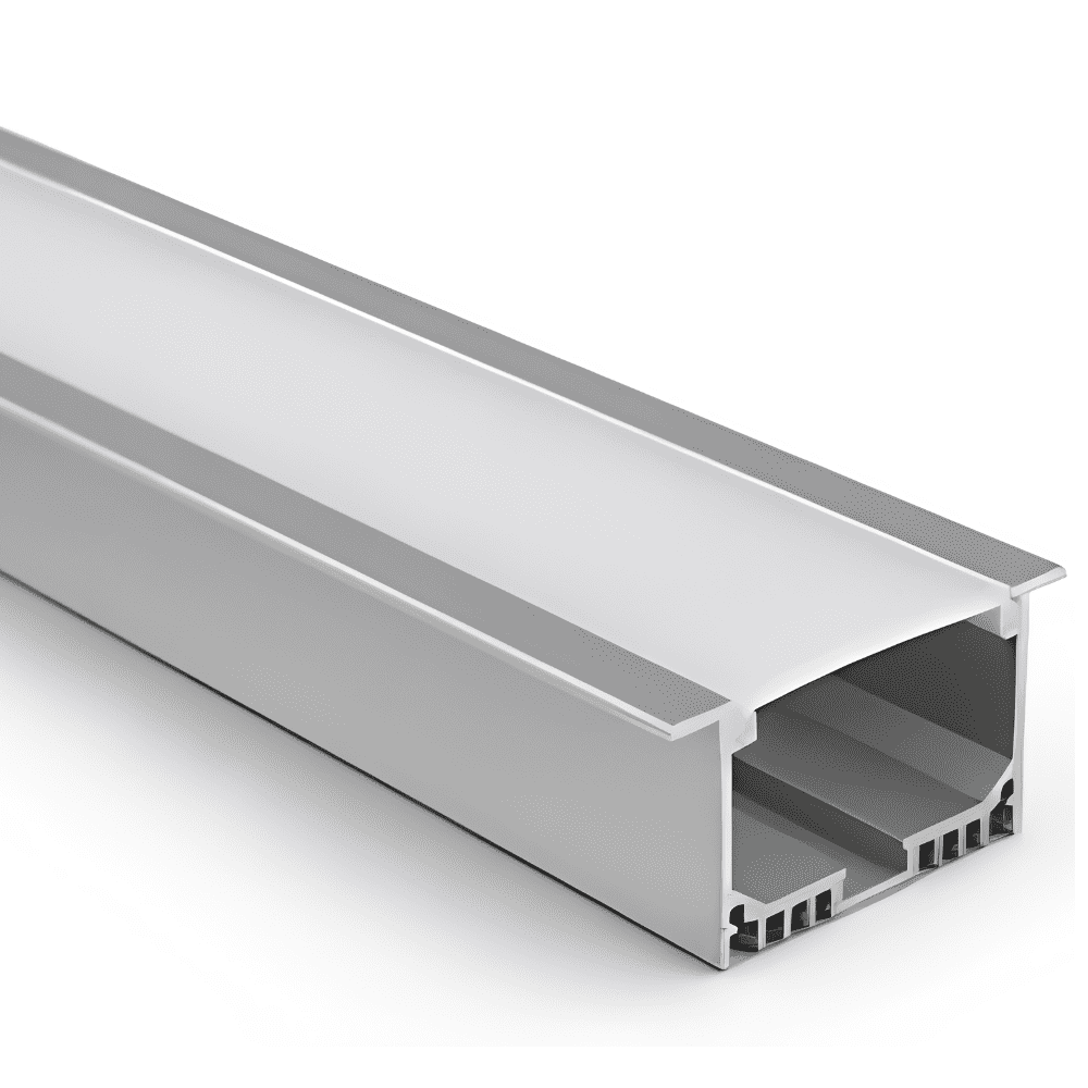 Recessed profile lighting for modern interiors