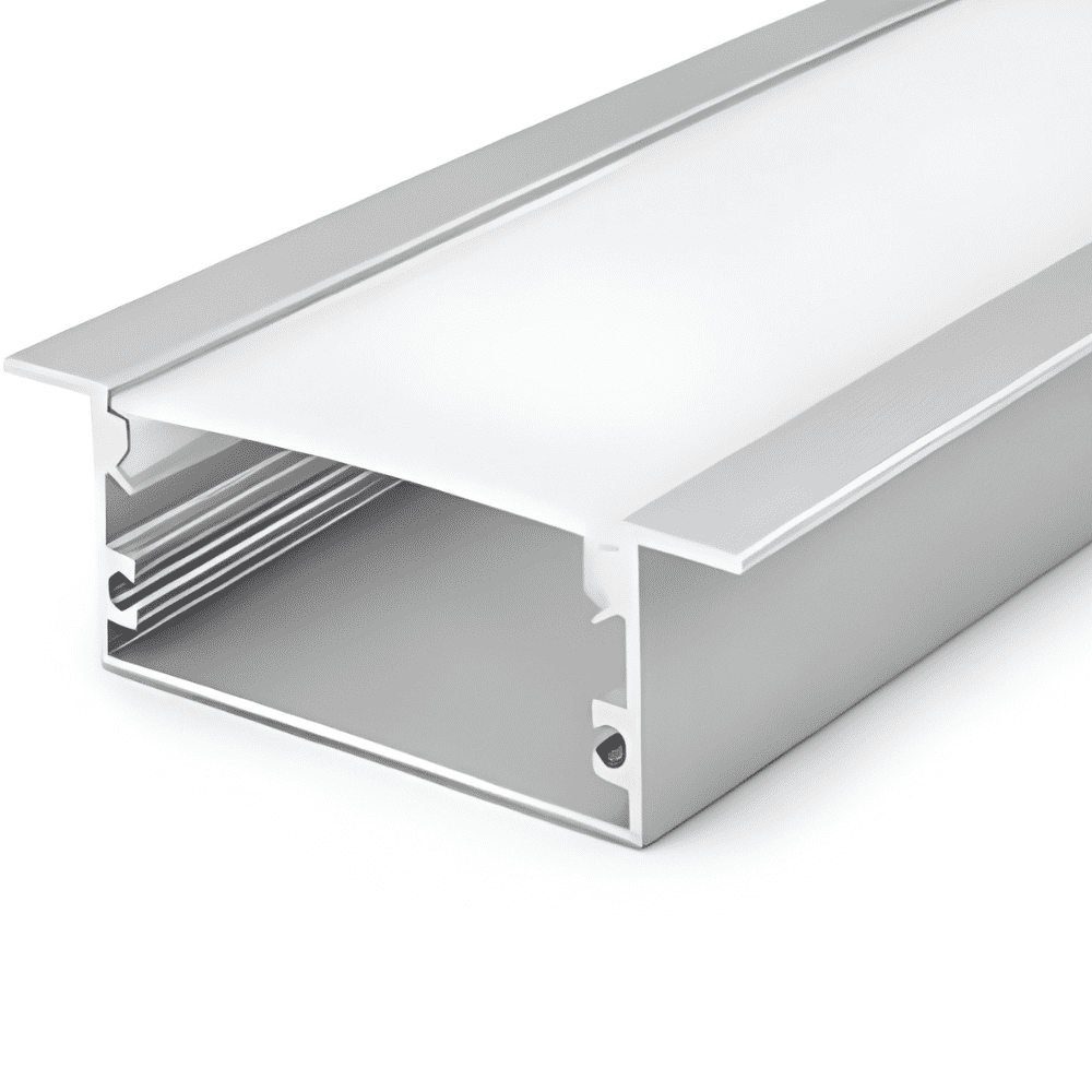 Aluminum LED profile installed in false ceiling