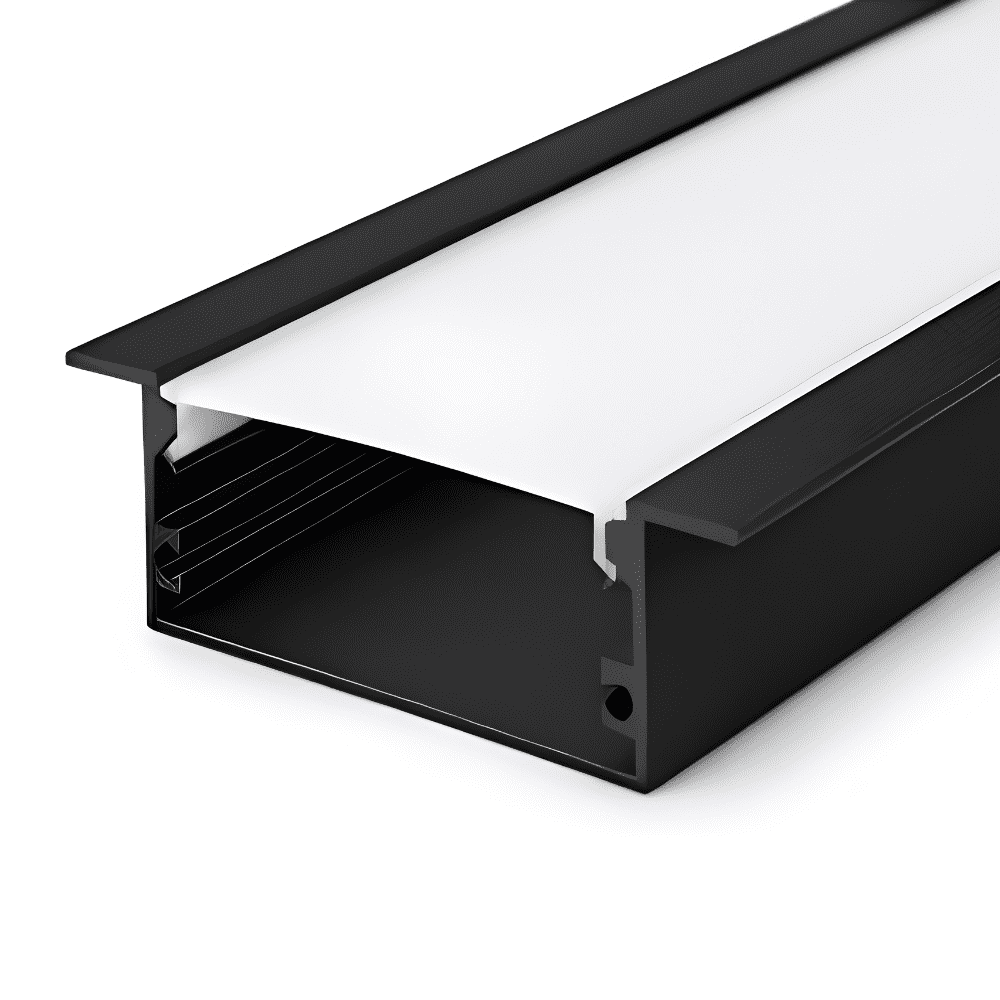 Aluminum LED profile installed in false ceiling
