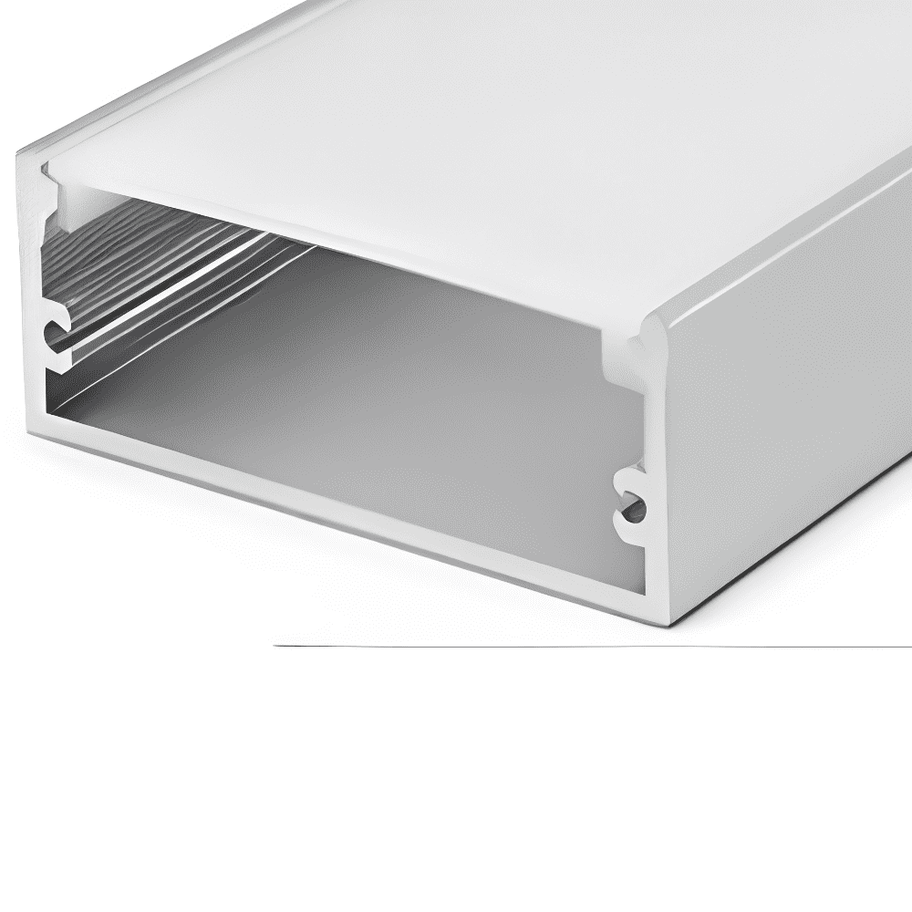 Aluminum LED profile installed in false ceiling