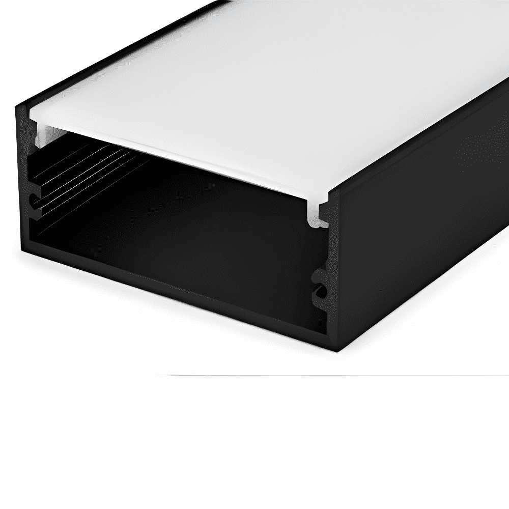 Aluminum LED profile installed in false ceiling