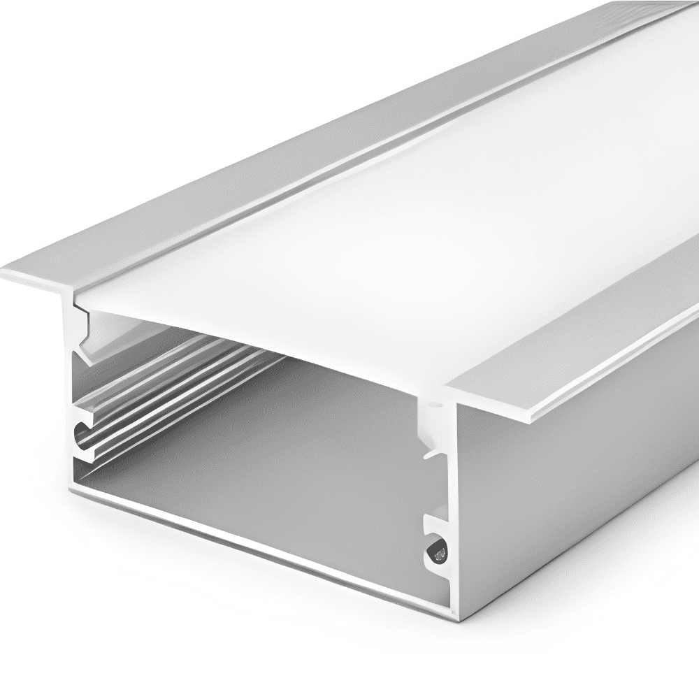 Aluminum LED profile installed in false ceiling